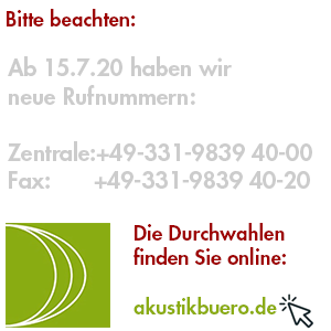 Akustikbüro Schallschutzgutachter Berlin Telefon